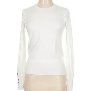 Zara Soft Ivory/White Basic Knit Top